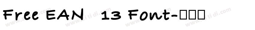 Free EAN   13 Font字体转换